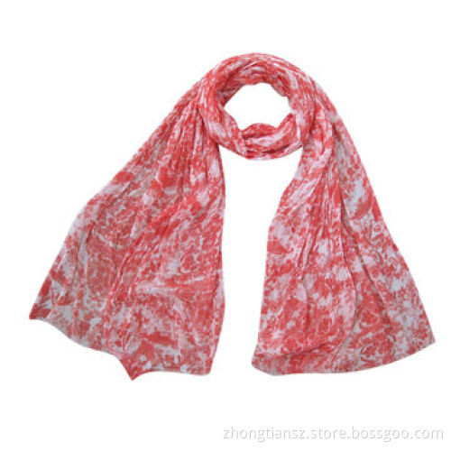Viscose scarf with nice printing, customized requests are accepted